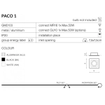 Lampa wpuszczana PACO 1 AZ0796 white AZZARDO